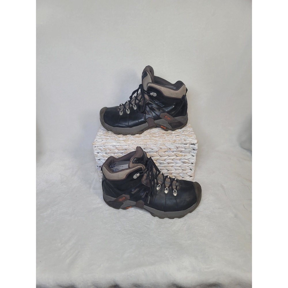 Teva Ossagon Gorpcore Black Leather Hiking Boots Camping Outdoor‎ Mens Size 8.5